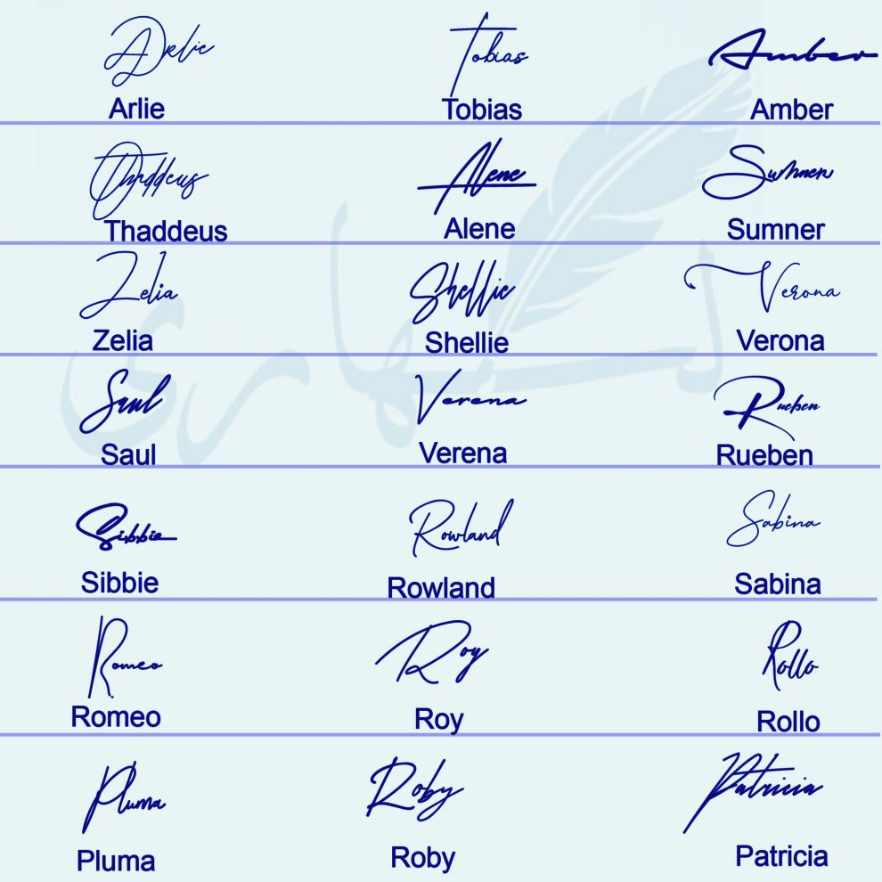 Signature Examples For Names Signature Write