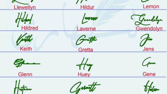 Signature Examples For My Name